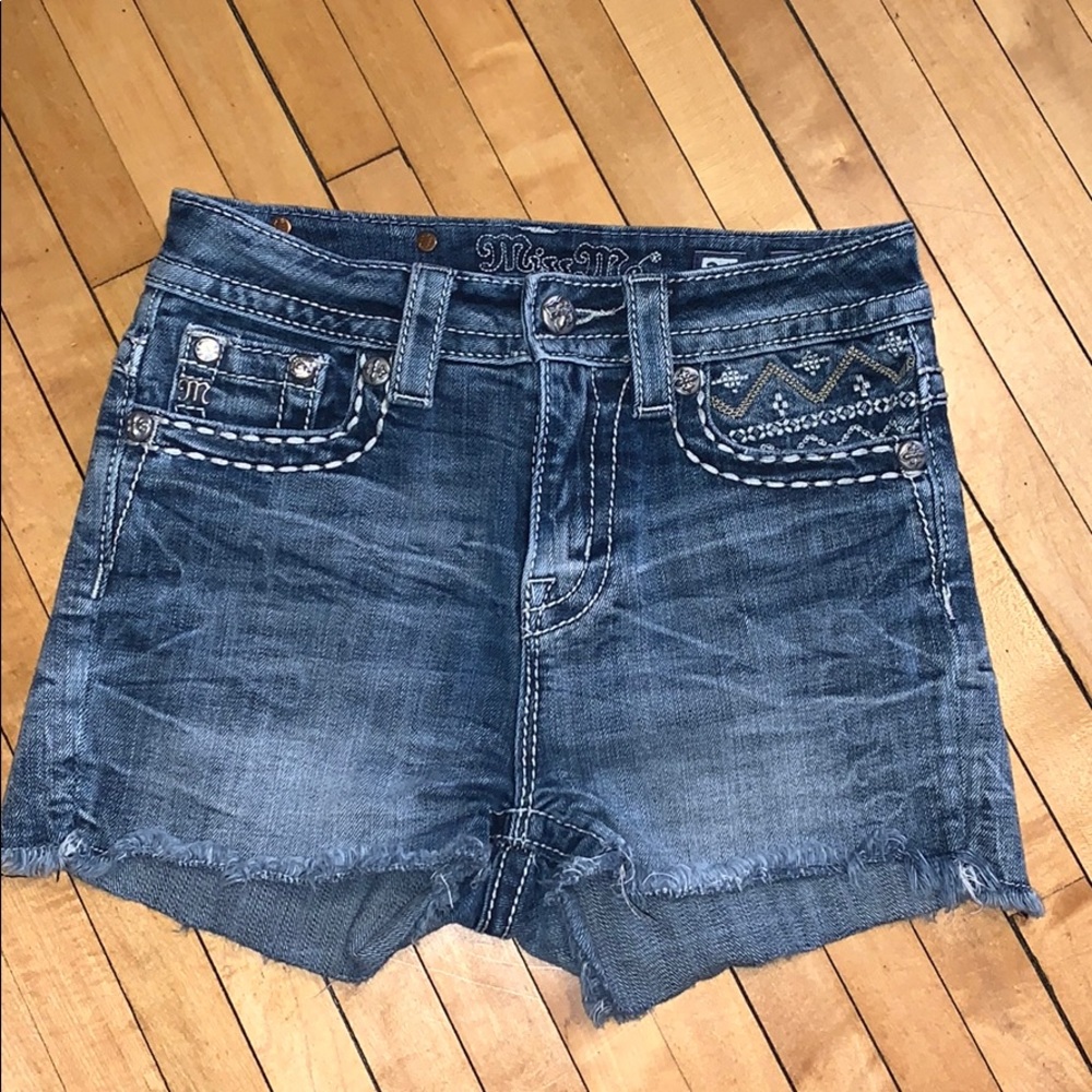 Denim shorts